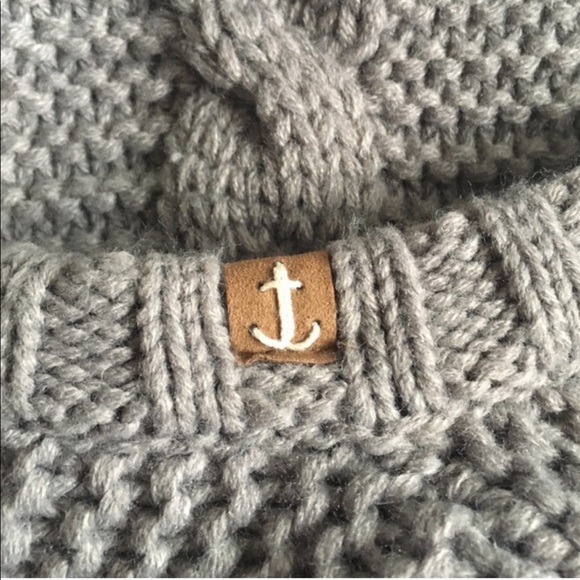 NWT Sperry | Chunky Knit Hooded Scarf - Picture 4 of 9